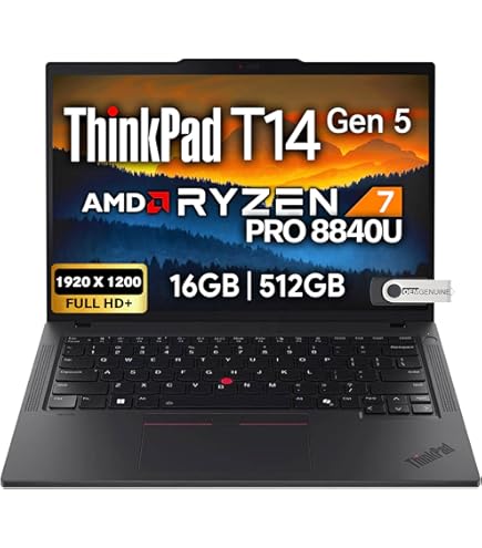 Amazon.com: Lenovo ThinkPad T14 Gen 2 AMD Ryzen 7 PRO 5850U, 14