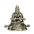 eSplanade Brass Annapurna Devi Idol Statue of Hindu Goddess Annapurni Maa Goddess of Food | Pooja Idols | Home Decor - 2.75" Inches