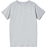 Willit Boy's Rash Guard Swim Shirts Short Sleeve UPF 50+ Sun Protection Shirt Youth SPF Fishing Quick Dry Shirt