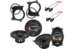 Harmony Audio Bundle Compatible with 1994-2001 Chevy S-10 Truck HA-R46 HA-R65 New Factory Speaker Replacement Upgrade Package with HA-823043 Speakers Adapter Kit