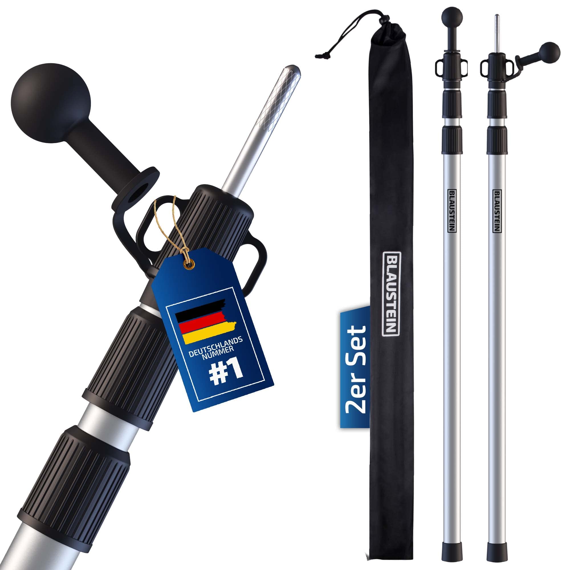 Blue stone telescopic pole (2)