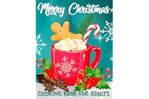 Merry Christmas Coloring Book for Adults: Large Print Winter Coloring Book for Adults and Seniors | 50 Easy & Simple Christma