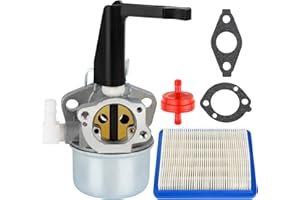 Ferilter 696065 Carburetor for Briggs Stratton Engine for Troy Bilt Craftsman Rototiller Generator Intek Motor 491588S Air Filter 110402 110412 5HP 5.5HP 6HP 6.5HP 7HP Engine
