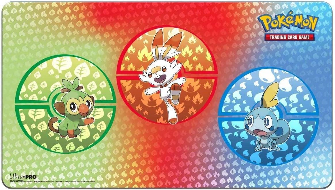 Pokemon Ultra Pro - Playmat Sword & Shield Galar Starters, Multicolor