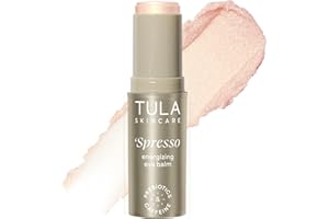 TULA Skin Care Spresso Energizing Eye Balm - Energizing & Hydrating Caffeine Under Eye Treatment for Dark Circles, Portable and Perfect to Use On-the-go, 0.35 oz.
