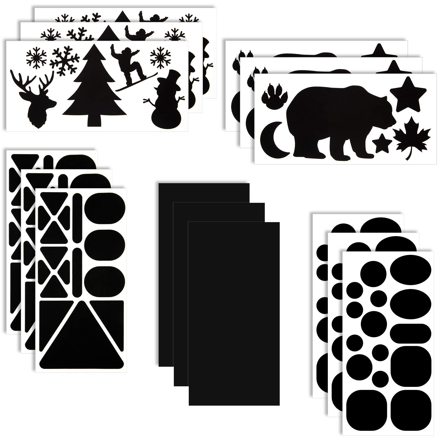 Photo 1 of 10 Sheets Repair Patches Down Jacket Black Nylon Fabric Patch Winter Self Adhesive Different Size and Shapes Clothes Clothing Repair Kit for Down Jacket, Tent Clothes, Bag