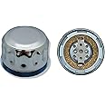 Hydraulic Oil and Fuel Filler Metal Vent Breather Cap for Reservoir Tank (with Flange, Bayonet Lock, Chrome Plated, Cork Gasket)