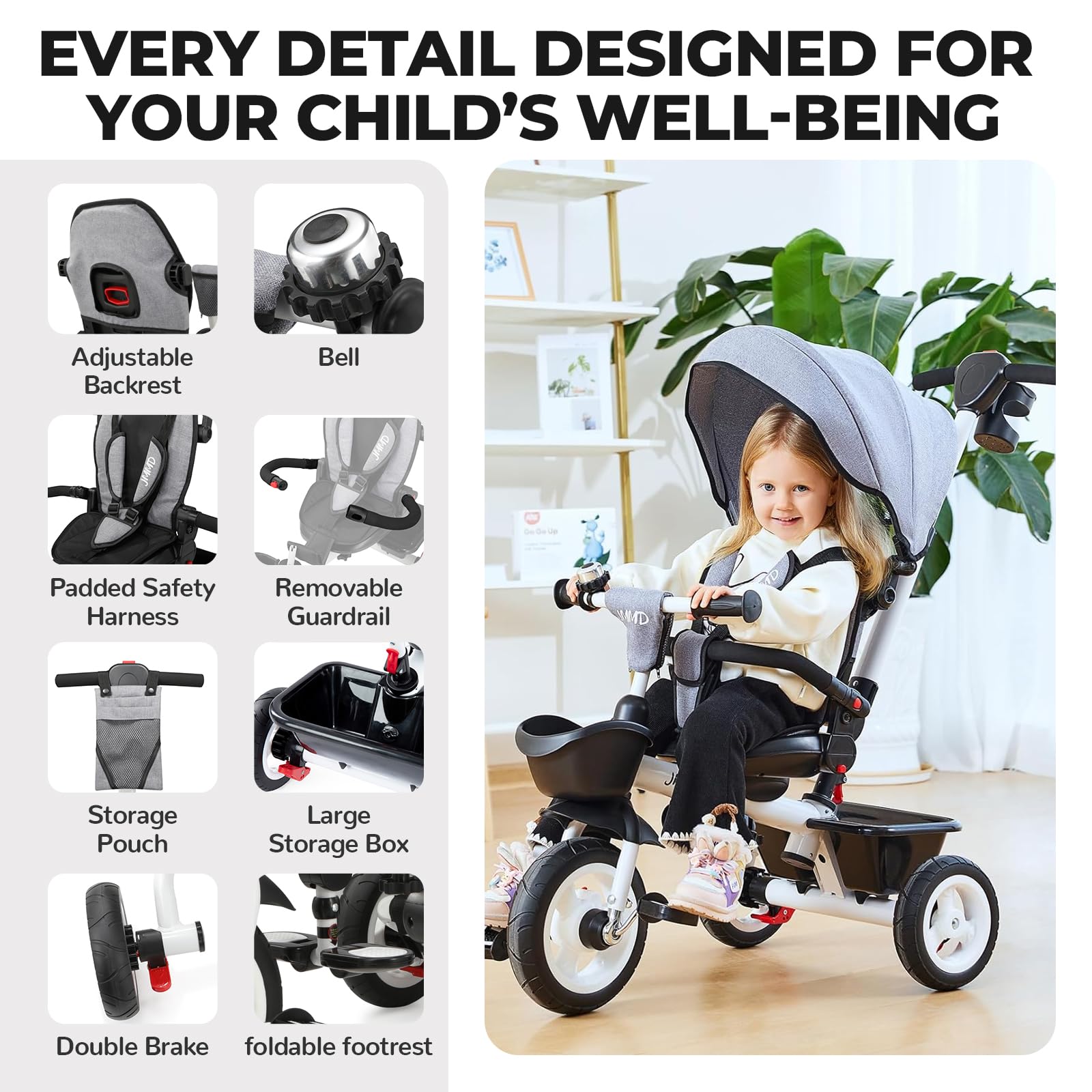 JMMD Toddler Tricycle Image 7