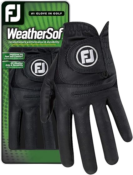 black golf glove