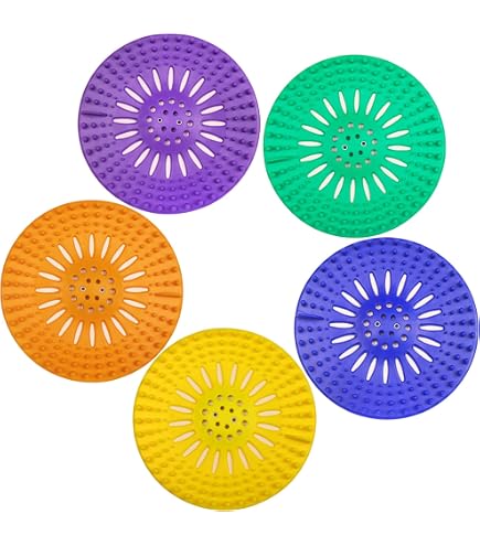 LUTER 30-Pack Disposable Shower Hair Catchers – 4.3 Inch Self-Adhesive Drain Stickers For Bathroom & Bathtub
