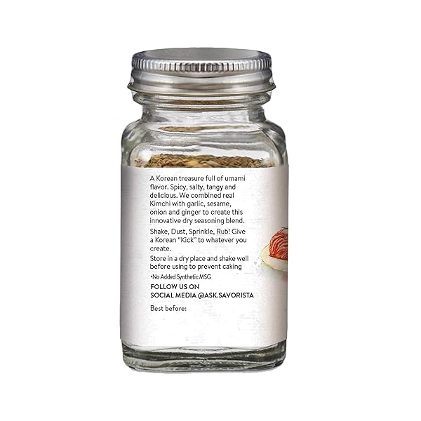 O’FOOD [KIMCHI] KICK KOREAN RED CHILI PEPPER SEASONING MIX | VEGAN, GLUTEN FREE | NO CORN SYRUP, NO ADDED MSG | MULTIPURPOSE KOREAN SPICE BLEND | REAL GOCHUJANG & SEA SALT | 2.1OZ (65G), MADE IN KOREA