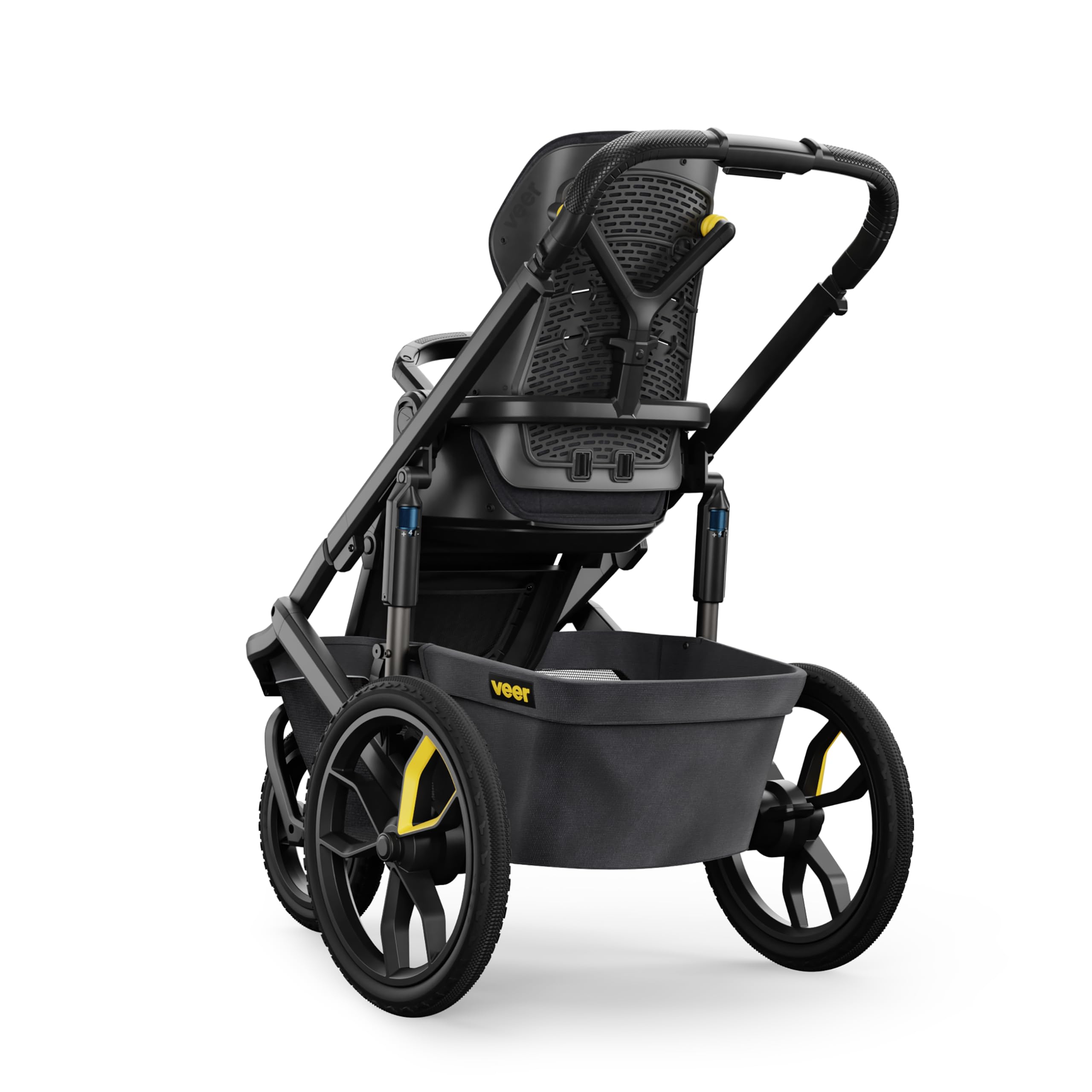Veer Switch&Jog Jogging Stroller | 3 Wheel All-Terrain Jogger Stroller with Switchback Seat | Shock Absorbing, Durable, Maneuverable, Collapsible | Fits All Major Infant Car Seats (Adapters Separate)