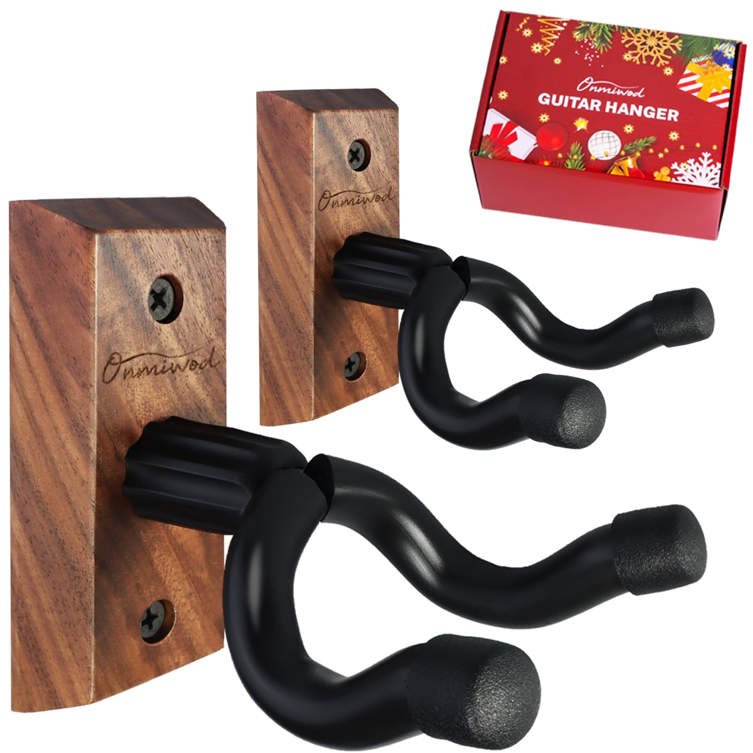Photo 1 of *MISSING PARTS - See Clerk Notes*
Guitar Wall Mount 2 Pack, Black Walnut Wood Guitar Hanger, U-Shaped Guitar Wall Hanger Mount, Guitar Holder Hook Stand Wall for Acoustic, Electric Guitar, Banjo, Bass, for Guitar Player Men Boy