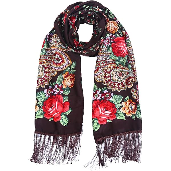 小物 \"Multi Coloured Scarf / BLACK\" Humble Hilo Multi-Colored Scarf/Shawl for Women Lightweight