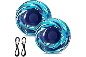 UOLUUK Snow Tube with Towable Tow Rope, Heavy Duty Inflatable Sled for Kids & Adults Premium Abrasion-Resistant Thickened Bottom Sledding Tubes for Winter Outdoors Double Patch Kit Included