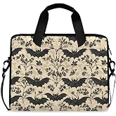 Mnsruu Laptop Bag for 15.6 inch Black Gothic Bats