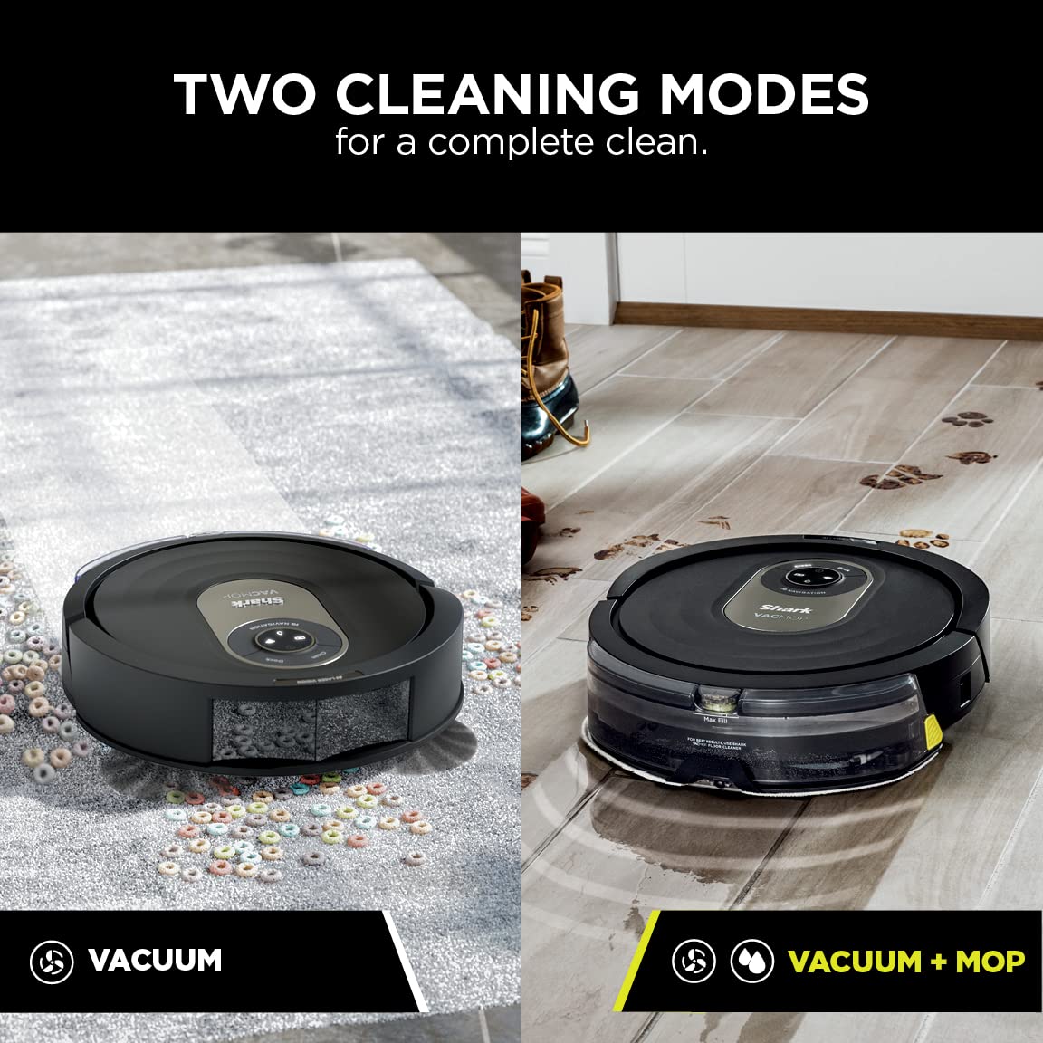 Shark AI Robot Vacuum & Mop, with Home Mapping, Perfect for Pets, Wifi, Works with Alexa, Black/Gold (AV2001WD) - View 4