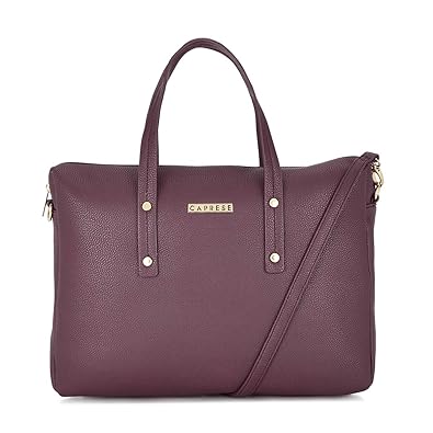 Caprese Gilda Womens Satchel (Plum)