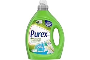 Purex Liquid Laundry Detergent, Ultra Concentrated, Natural Elements Linen & Lilies, 82.5 Ounce, 165 Loads