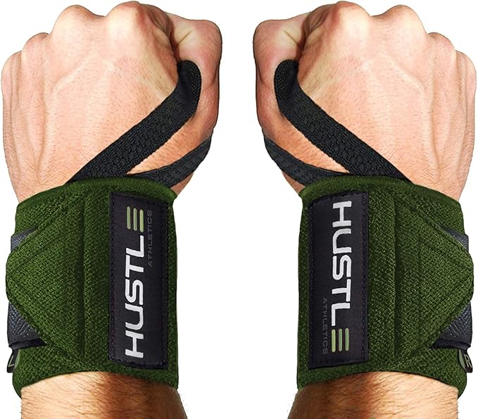 Hustle Athletics Wrist Wraps for Weightlifting Brace Your Wrists to