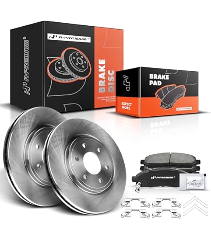 Vented Rotors 11.65 Ceramic Brake Pads Front Set - Compatible With 2005-2019 Nissan Frontier, 2005-2012 Pathfinder, 2005-2015 Xterra, 2009-2012 Suzuki Equator, Brake Pads - Canada Brake Rotors