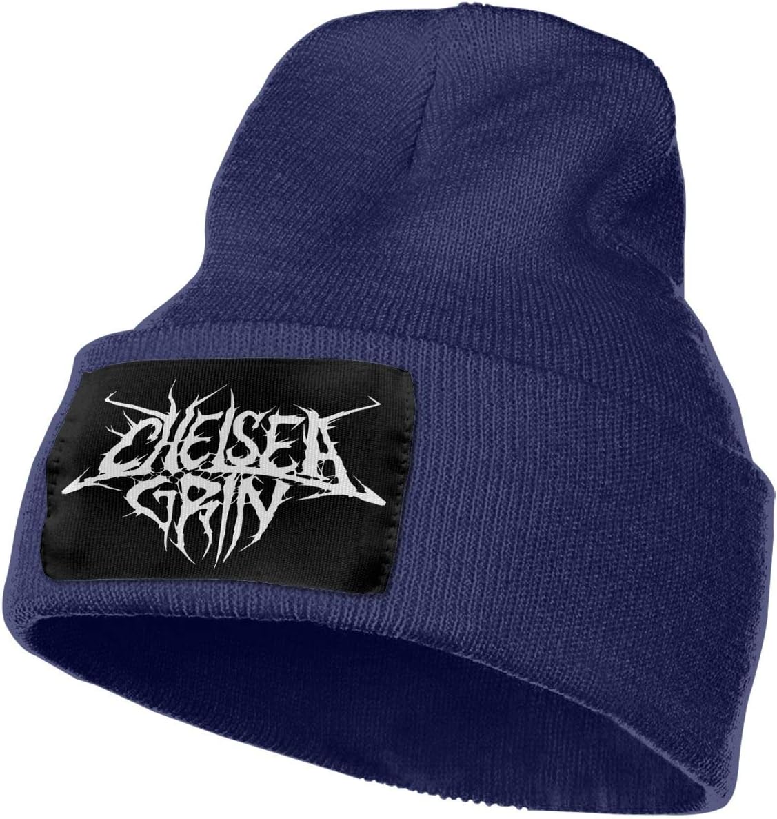 LisaJYancey Chelsea Grin Deathcore Band Knit Hats Beanie Hat Warm Winter Unisex Skull Cap with Lining Black