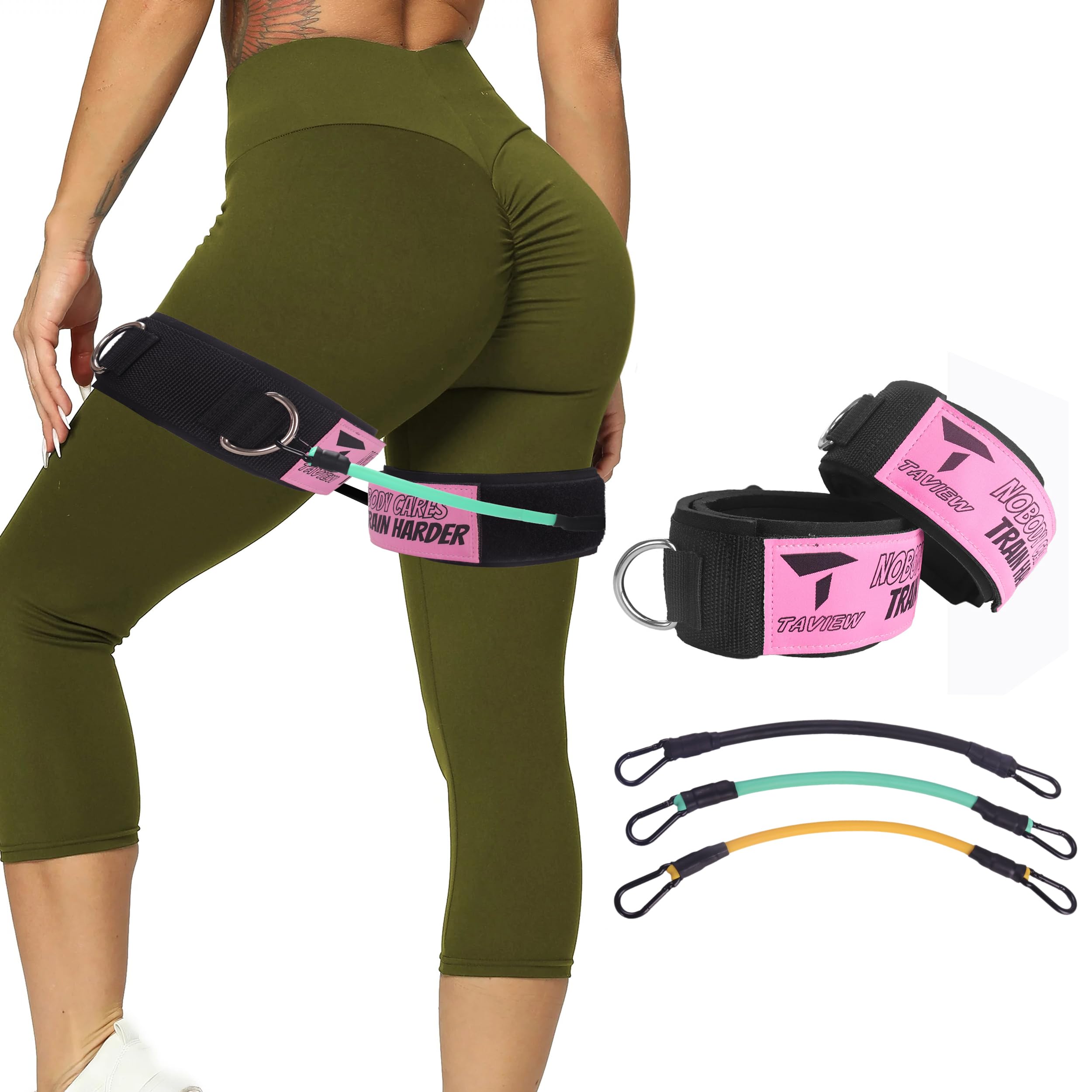 TAVIEW Thigh Strap Neoprene Padded Fitness Leg Cuff Adjustable Strength Training Accessories Speed Exercise for Taekwondo Football Running