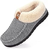 VeraCosy Women's Memory Foam Moccasin Slippers - Cozy Indoor House Shoes with Fleece Lining & Non-Slip Sole