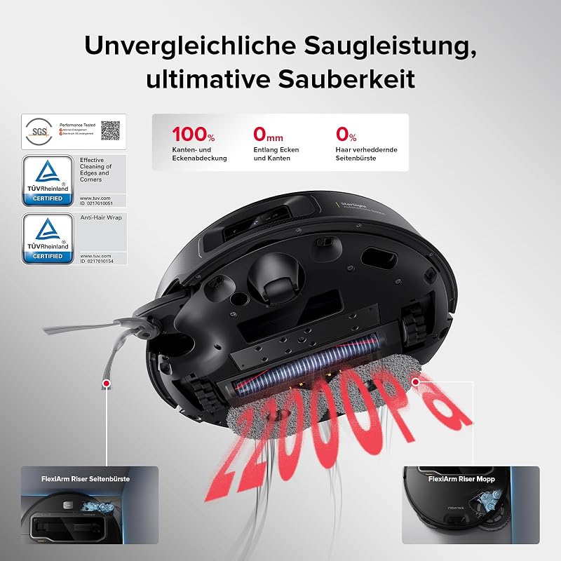 Saros Z70 Saugroboter mit Wischfunktion, OmniGrip Arm, KI-gestützt
