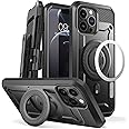 SUPCASE Unicorn Beetle Pro Mag Case for iPhone 13 Pro Max (2021 Release) 6.7 Inch, Compatible with MagSafe Full-Body Rugged Belt-Clip Case with Built-in Screen Protector & Kickstand (Space Gray)
