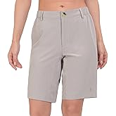 Little Donkey Andy Women's Bermuda Quick Dry Lightweight Stretch Shorts Golf Hiking Travel