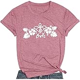 Sea Turtle T-Shirt Boho Flowers Graphic Tees for Women Hawaiian Shirts Summer Casual Wildflower Print Short Sleeve Tops
