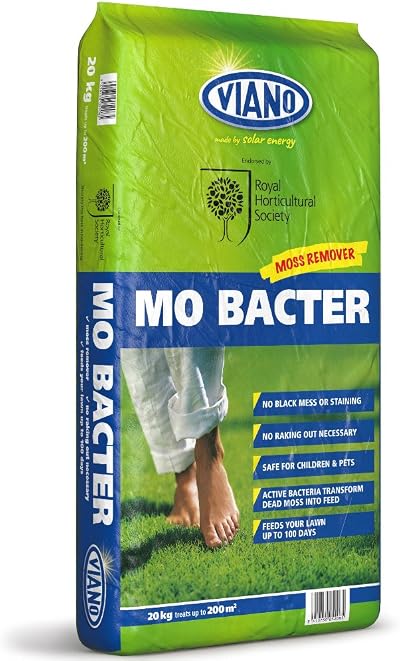 Viano MO Bacter Organic Lawn Fertiliser & Moss Killer 5kg Decanted