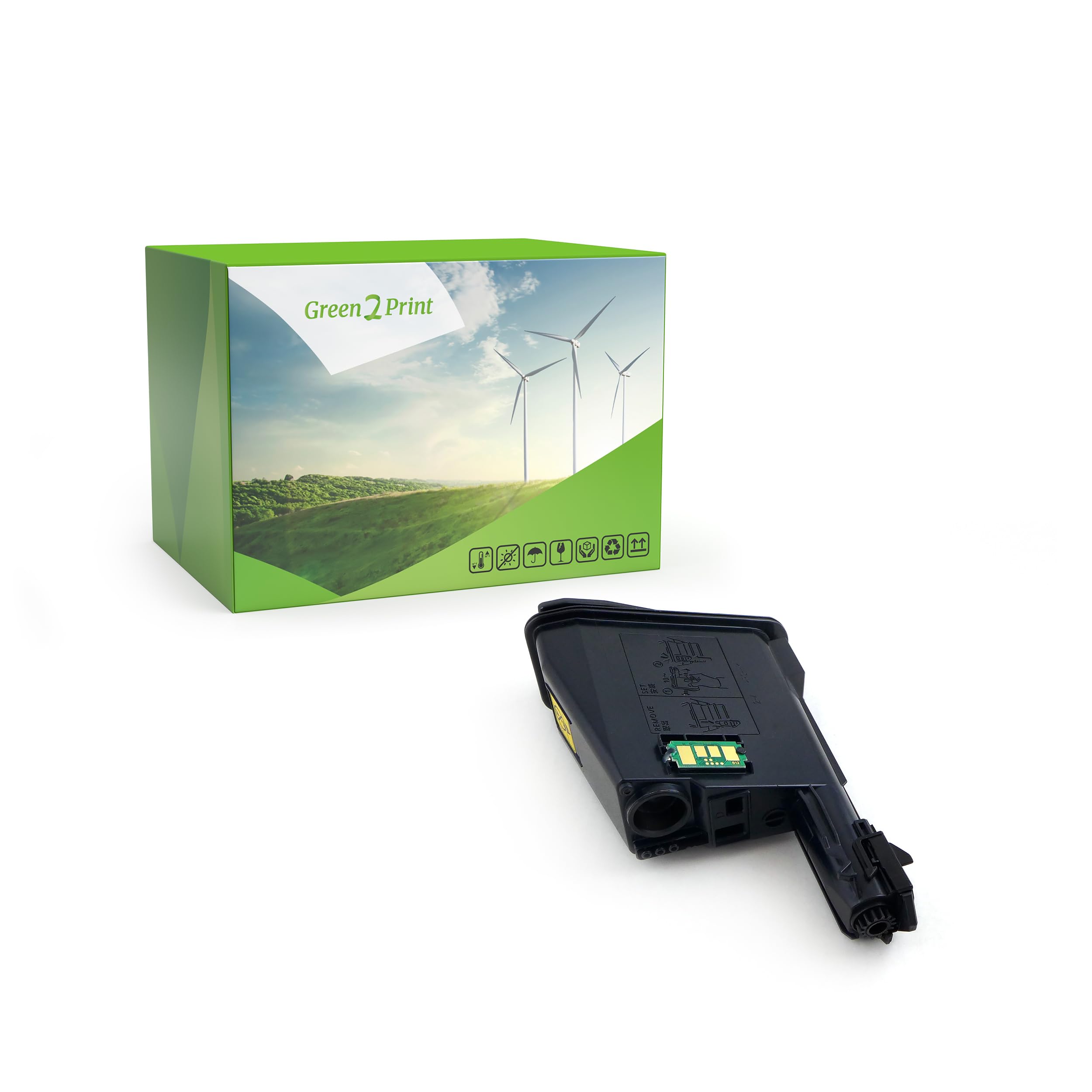 Green2Print Toner black 1600 pages replaces Kyocera TK-1115, 1T02M50NLV Toner cartridge for Kyocera FS1041, FS1220MFP, FS1320MFP