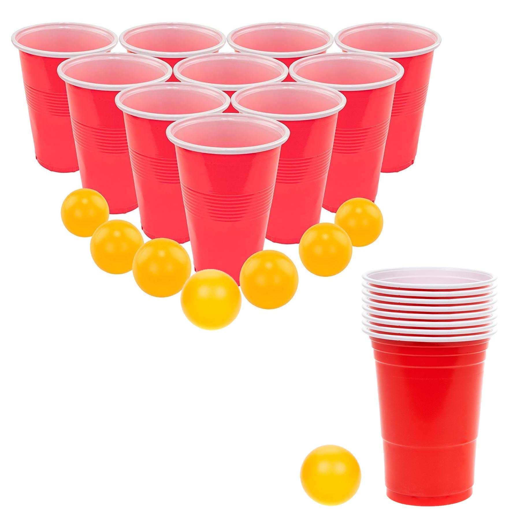 Widdle Gifts Adult Drinking Game - Over 18's 36 Piece Beer Pong Set 9694