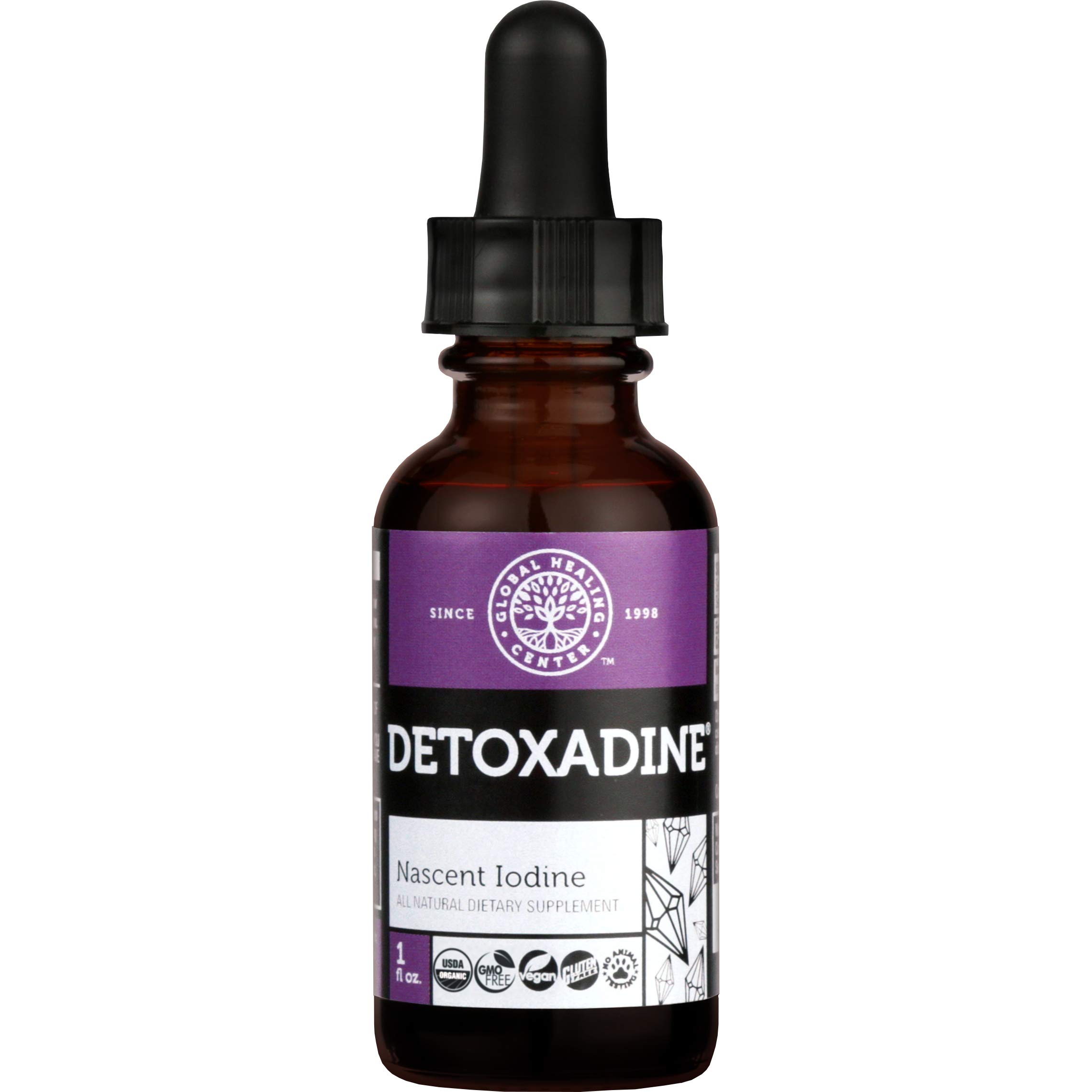 Global Healing Center Detoxadine, Organic Nascent Liquid Iodine