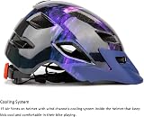 EXCLUSKY Kids Bike Helmet 50-57cm Dark Purple 5-13 Years EU CE Certified view 5