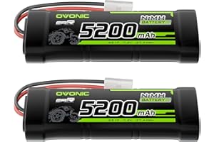 OVONIC 7.2V NiMH Battery 5200mAh 6 Cell RC Battery with TMY Connector