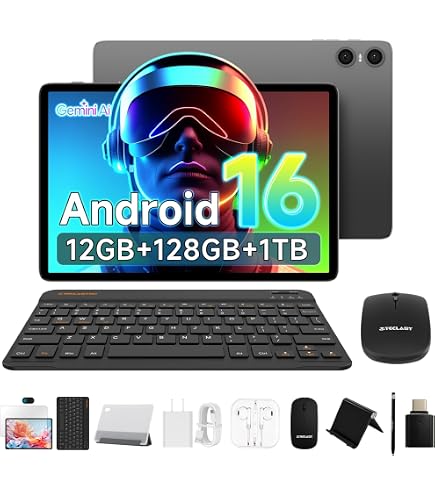 Amazon.com : TECLAST Android 16 Tablet with Keyboard, Mouse