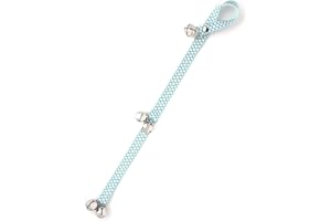 Mighty Paw Dog Doorbells 2.0 - Potty Training Aid - Housetraining Doggy Door Bells - Bell for Dog to Ring to Go Outside - Doggie Bell Potty - Puppy Training Tinkle Bell - (Kelly Green - Moroccan)