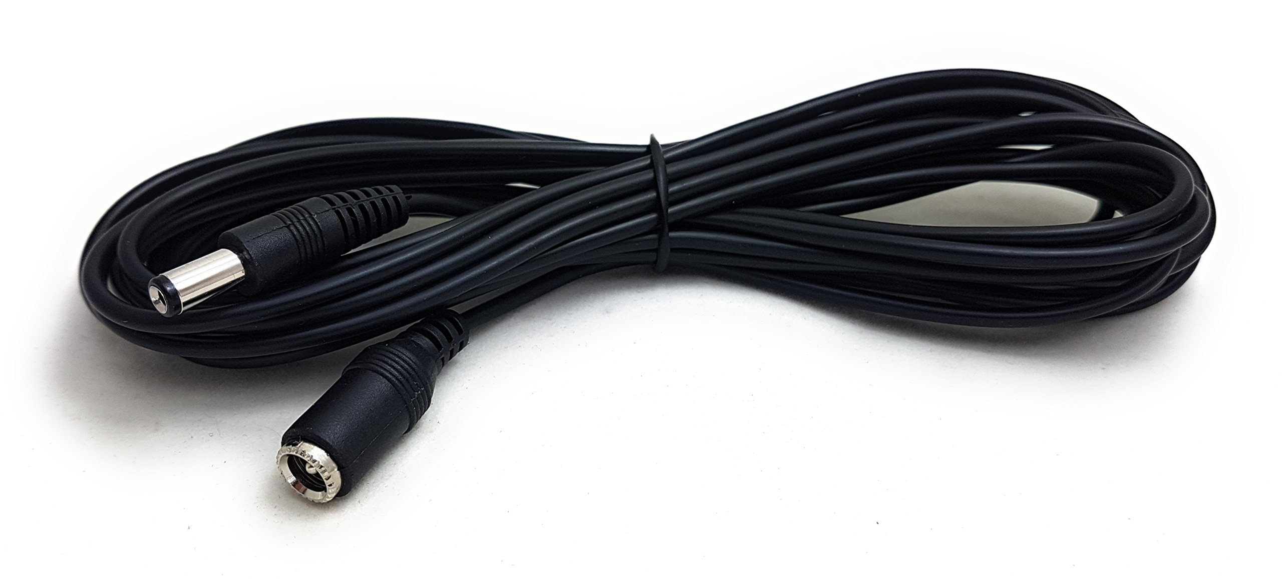 MainCore 5m Long DC Power 5.5 x 2.1mm / CCTV Camera Monitor..,etc, Extension, Extender Cable Cord Lead, Plug to Socket (Available in 0.50m, 1.5m, 2m, 3m, 4m, 5m, 10m) (5m)