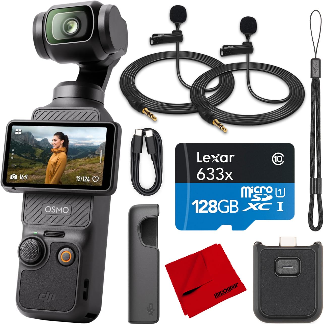 Premium Alternative: DJI Osmo Pocket 3 Bundle w/ Mics + Storage