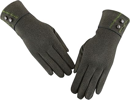 Amazon Co Jp Sitai Miis スエードグローブ スエード手袋 レディース レザーグローブ スマホ タッチパネル対応 シープスキン 女性 冬 保温 防寒 防風 暖かい 運転 ドライビンググローブ 車 バイク グリーン ホーム キッチン