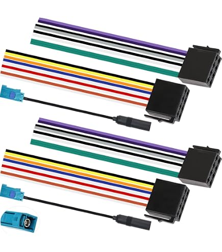 Universal Car Radio ISO Adapter – Bare Wire To Male ISO Connector (PC3-08 / AIS2030)