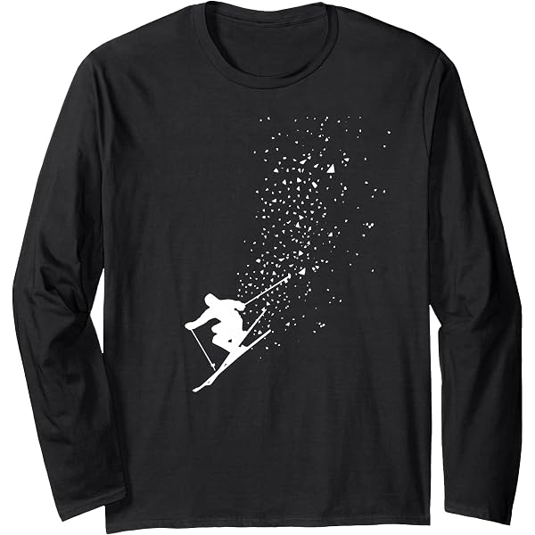 Camiseta Hombre Esquí Con Diseño De Cardiograma - Manga Corta, 100% Algodón, Fabricada En España