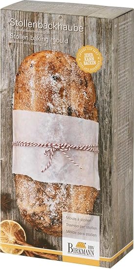 knusper.haus Stollenbackform/Stollenbackhaube mit Rezept (30 cm) IN Geschenkverpackung