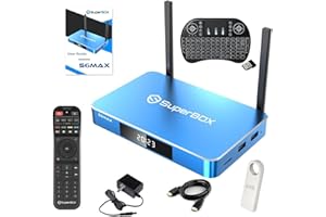 FYBRNET Android 12.0 Box, S6 MAX Super TV Box, 4K Support AV1, 2.4G/5G, Ethernet, WiFi 5, BT 5.0 with Full Set of Accessories (Gray TV Box)