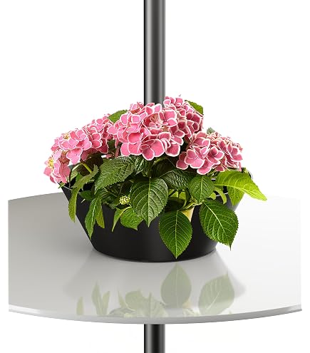 AnBaiMei Umbrella Planter for Patio Table, Black