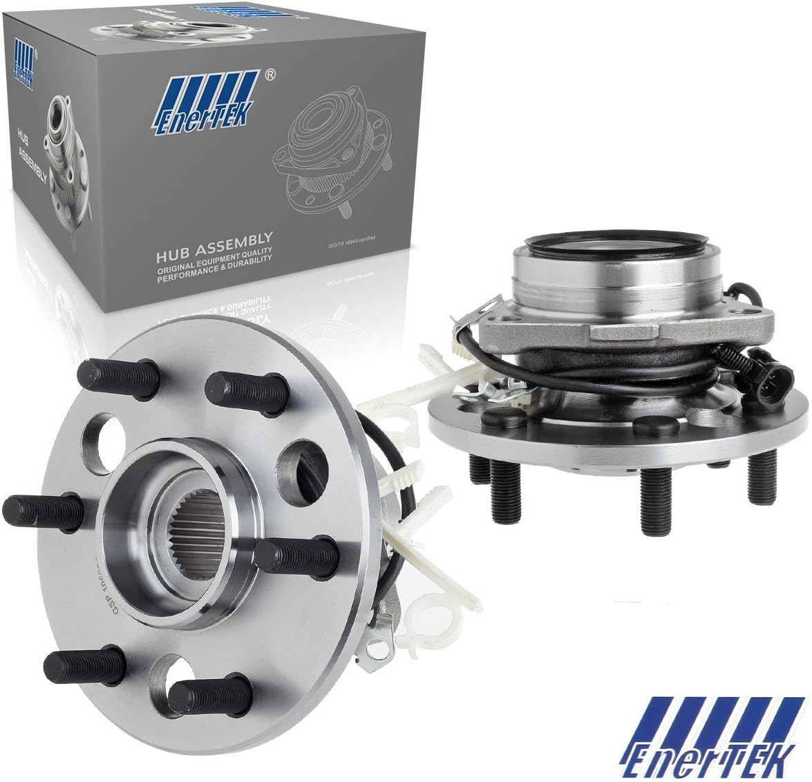 2 Pcs Front Wheel Hub Bearing Assembly Compatible with Cadillac Escalade 1999-2000, Compatible with Chevy K1500/2500/ Tahoe 1995-2000, Compatible with GMC K1500/2500 Yukon 1995-2000