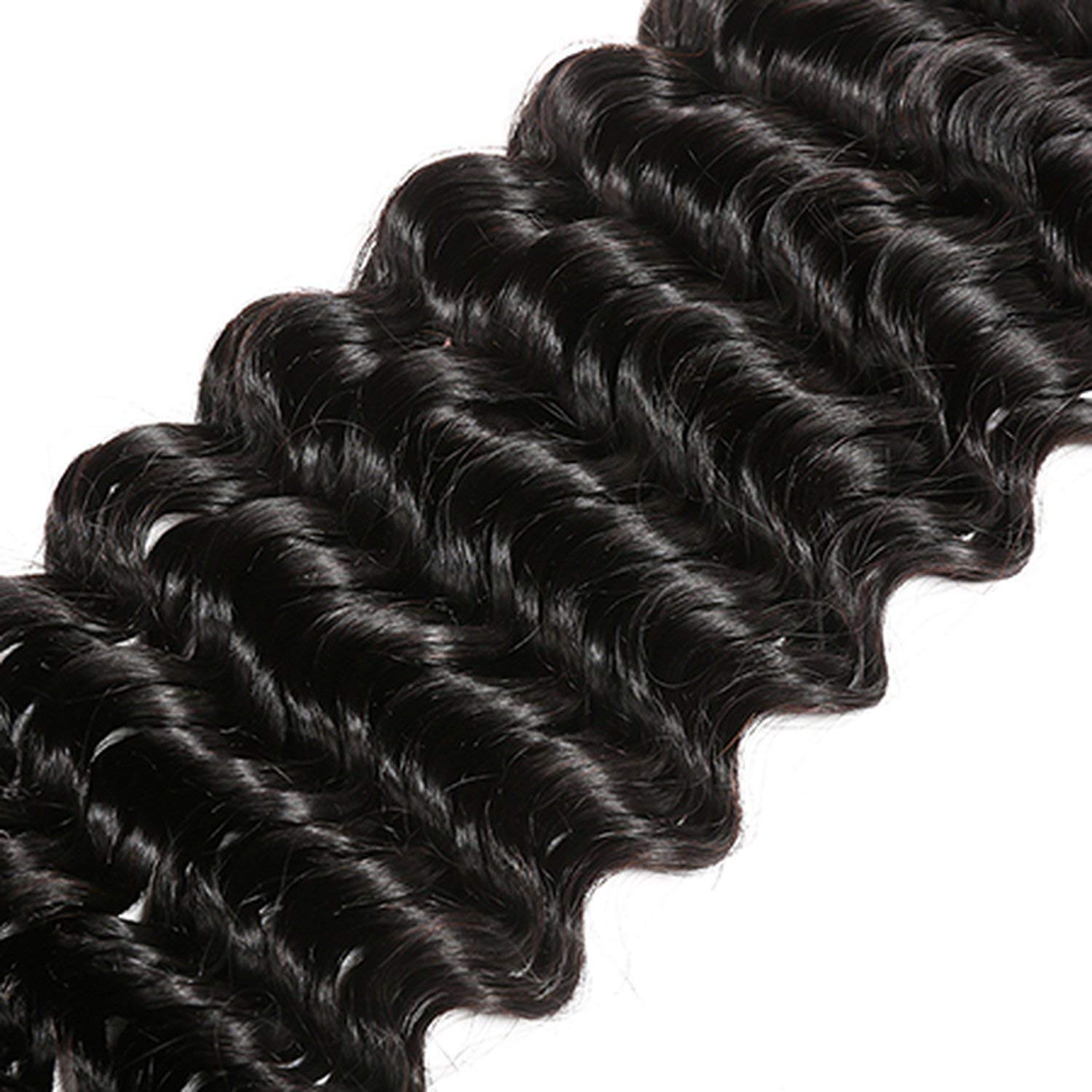 Amazon Com Deep Wave 4 Bundles With Closure Brown Colored